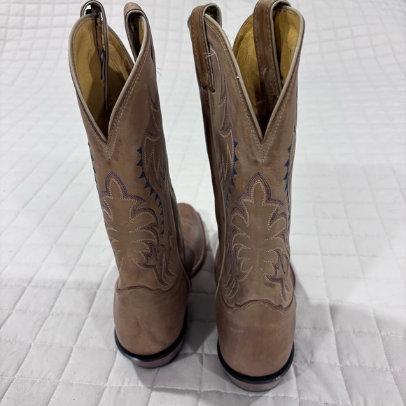 Nocona Men's Legacy Western Boots Tan Brown Brisby Square Toe MD2711 9 EE Wide - Picture 5 of 16